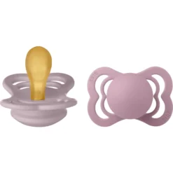 BIBS Fopspeen Supreme Dusky Lilac / Heather Latex 0-6 Maanden, 2 St.