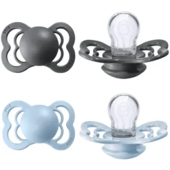 BIBS Fopspenen Supreme Baby Blauw / IJzer Siliconen 0-6 Maanden, 4st. -Lief En Klein bibs fopspenen supreme baby blauw ijzer siliconen 0 6 maanden 4st a321152 3