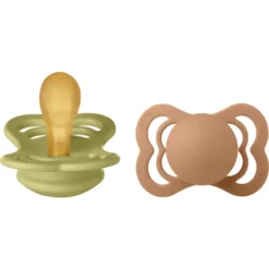 BIBS Latex Fopspeen Supreme Meadow En Earth 0-6 Maanden, 2 Stuks.