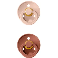 BIBS Soother Colour Blush / Woodchuck 0-6 Maanden, 2 Stuks. -Lief En Klein bibs soother colour blush woodchuck 0 6 maanden 2 stuks a320766 2