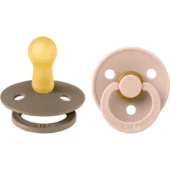 BIBS Soother Colour Donkere Eik/ Blush 6-18 Maanden, 2 St.