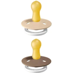 BIBS Soother Colour Donkere Eik / Vanille Night 6-18 Maanden, 2 St. -Lief En Klein bibs soother colour donkere eik vanille night 6 18 maanden 2 st a320792 2