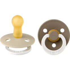BIBS Soother Colour Donkere Eik / Vanille Night 6-18 Maanden, 2 St. -Lief En Klein bibs soother colour donkere eik vanille night 6 18 maanden 2 st a320792 4