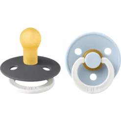 BIBS Soother Colour Iron Glow/Baby Blue Glow 0-6 Maanden, 2st.