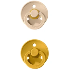 BIBS Soother Colour Mosterd / Vanille 0-6 Maanden, 2 Stuks. -Lief En Klein bibs soother colour mosterd vanille 0 6 maanden 2 stuks a320772 4