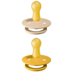 BIBS Soother Colour Mosterd / Vanille 6-18 Maanden, 2 Stuks. -Lief En Klein bibs soother colour mosterd vanille 6 18 maanden 2 stuks a320789 3