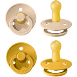 BIBS Soother Colour Mosterd / Vanille 6-18 Maanden, 4 St. -Lief En Klein bibs soother colour mosterd vanille 6 18 maanden 4 st a321132 2