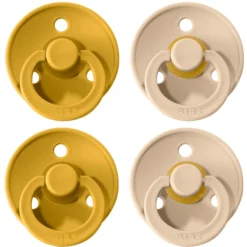 BIBS Soother Colour Mosterd / Vanille 6-18 Maanden, 4 St. -Lief En Klein bibs soother colour mosterd vanille 6 18 maanden 4 st a321132 3