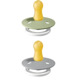 BIBS Soother Colour Sage / Wolk Night 0-6 Maanden, 2 Stuks. -Lief En Klein bibs soother colour sage wolk night 0 6 maanden 2 stuks a320775 2