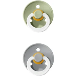 BIBS Soother Colour Sage / Wolk Night 0-6 Maanden, 2 Stuks. -Lief En Klein bibs soother colour sage wolk night 0 6 maanden 2 stuks a320775 3