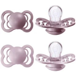 BIBS Soother Supreme Dusky Lilac / Heather Silicone 0-6 Maanden, 4 St. -Lief En Klein bibs soother supreme dusky lilac heather silicone 0 6 maanden 4 st a321150 3