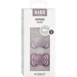 BIBS® Soother Supreme Fossil Grey & Mauve Latex 0-6 Maanden, 2 Stuks. -Lief En Klein bibs soother supreme fossil grey amp mauve latex 0 6 maanden 2 stuks a379254 2