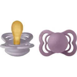BIBS® Soother Supreme Fossil Grey & Mauve Latex 0-6 Maanden, 2 Stuks. -Lief En Klein bibs soother supreme fossil grey amp mauve latex 0 6 maanden 2 stuks a379254 3