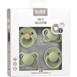 BIBS Soother Try-it Collectie Sage 0-6 Maanden, 4st. -Lief En Klein bibs soother try it collectie sage 0 6 maanden 4st a345888 2