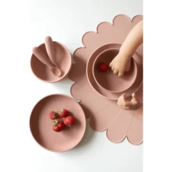 Cam Cam Copenhagen Cam Cam® COPENHAGEN Silicone Placemat Bloem, In Licht Roze -Lief En Klein cam cam copenhagen silicone placemat bloem in licht roze a371013 3