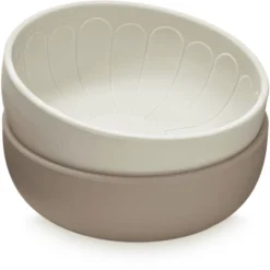 Cam Cam Copenhagen Cam Cam® COPENHAGEN Siliconen Schaal Bloem, Licht Sand /Aarde, Set Van