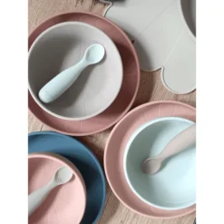 Cam Cam Copenhagen Cam Cam® COPENHAGEN Siliconen Schaal Bloem, Licht Sand /Aarde, Set Van -Lief En Klein cam cam copenhagen siliconen schaal bloem licht sand aarde set van a371025 3