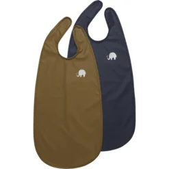 CeLaVi Klittenband Slabbetje Lang 2 Pak Nutria