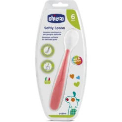 Chicco Lange Voedingslepel Rood Silicone Vanaf 6 Maanden -Lief En Klein chicco lange voedingslepel rood silicone vanaf 6 maanden a313962 3