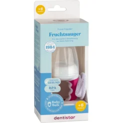 Dentistar Vruchtenspeen Met Net Roze -Lief En Klein dentistar vruchtenspeen met net roze a366557 3