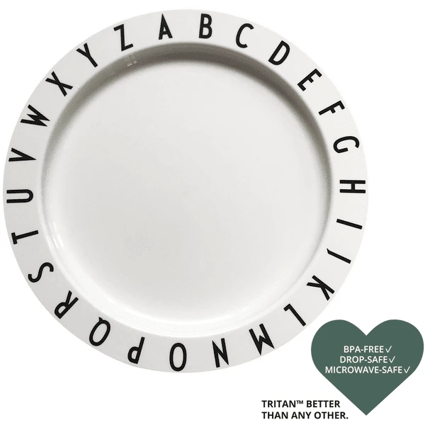 Design Letters EAT & LEARN Bord Tritan, Wit, 200 Ml 2 Design Letters EAT & LEARN Bord Tritan, Wit, 200 Ml - Afbeelding 2