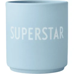 Design Letters Favorite Cups, Porseleinen Mok Met Lasergravure, Blauw, 250 Ml