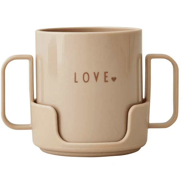 Design Letters Houder Voor Drinkbeker Voor Kinderen, Tritan, Beige 4 Design Letters Houder Voor Drinkbeker Voor Kinderen, Tritan, Beige - Afbeelding 4