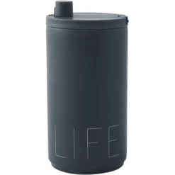 Design Letters Mok Travel Life Blauw 350 Ml