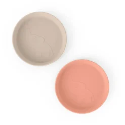 Done By Deer ™ Bord Kiddish 2-pack Elphee Sand /Coral -Lief En Klein done by deer bord kiddish 2 pack elphee sand coral a341387 3