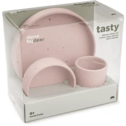 Done By Deer ™ Confetti Roze Siliconen Servies -Lief En Klein done by deer confetti roze siliconen servies a411281 4