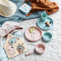 Done By Deer ™ Dinner Set Watervrienden Blauw Van De 6e Maand -Lief En Klein done by deer dinner set watervrienden blauw van de 6e maand a287003 2