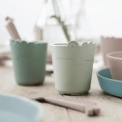 Done By Deer ™ Drinkbeker Kiddish Mini Croco Set Van 2 Roze -Lief En Klein done by deer drinkbeker kiddish mini croco set van 2 roze a340598 1