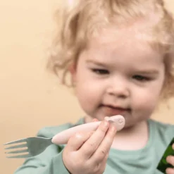 Done By Deer ™ Easy Grip Bestek Hert Friends Roze -Lief En Klein done by deer easy grip bestek hert friends roze a341422 1