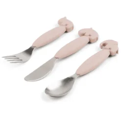 Done By Deer ™ Easy Grip Bestek Hert Friends Roze -Lief En Klein done by deer easy grip bestek hert friends roze a341422 2