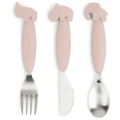 Done By Deer ™ Easy Grip Bestek Hert Friends Roze -Lief En Klein done by deer easy grip bestek hert friends roze a341422 4