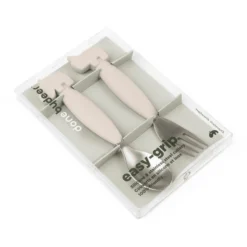 Done By Deer ™ Easy-grip Lepel En Vork Set, Deer Friends Sand -Lief En Klein done by deer easy grip lepel en vork set deer friends sand a373554 3