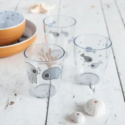 Done By Deer ™ Glass Yummi Mini 3-pack Zee Friends In Mosterdgeel/grijs -Lief En Klein done by deer glass yummi mini 3 pack zee friends in mosterdgeel grijs a309011 3