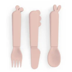 Done By Deer ™ Kiddish Herten Bestekset Friends Roze -Lief En Klein done by deer kiddish herten bestekset friends roze a341388 4