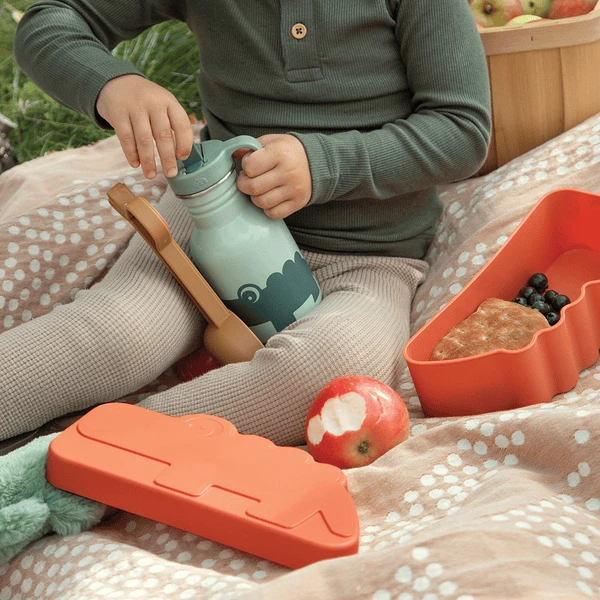 Lief En Klein -Lief En Klein done by deer kiddish lunch box croco papaya a404689 1