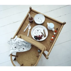 Done By Deer ™ Kinderbestek Dream Y Stippen Blauw Van De 6e Maand -Lief En Klein done by deer kinderbestek dream y stippen blauw van de 6e maand a286972 4