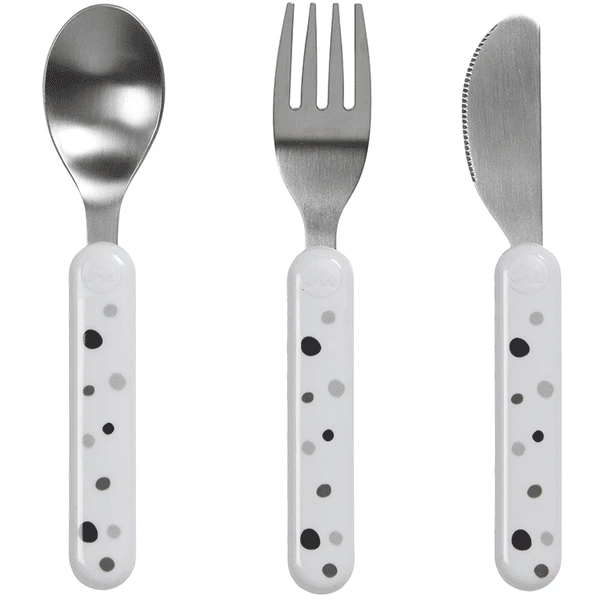 Done By Deer ™ Kinderbestek Dream Y Stippen Wit Van De 6e Maand 4 Done By Deer ™ Kinderbestek Dream Y Stippen Wit Van De 6e Maand - Afbeelding 4