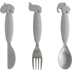 Done By Deer ™ Kinderbestekenset Grijs Vanaf De 6e Maand