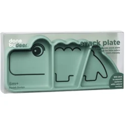 Done By Deer ™ Plak En Blijf Snack Bordje Groen Vanaf 6 Maanden -Lief En Klein done by deer plak en blijf snack bordje groen vanaf 6 maanden a284021 2