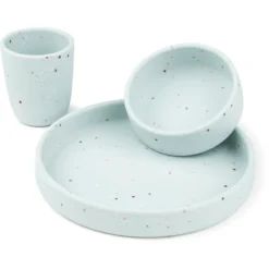 Done By Deer ™ Silicone Servies Set Confetti Blauw -Lief En Klein done by deer silicone servies set confetti blauw a411282 2