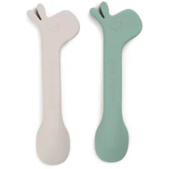 Done By Deer ™ Siliconen Lepel 2 Pack, Lalee Groen -Lief En Klein done by deer siliconen lepel 2 pack lalee groen a404579 3