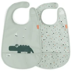 Done By Deer ™ Slab Met Klittenband Croco Groen