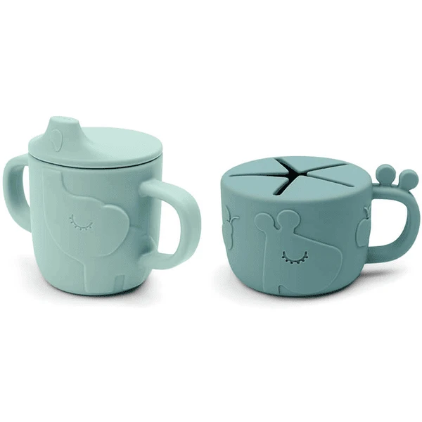 Done By Deer ™ Snack & Drink Beker Peekaboo Set Hert Friends Blauw 1 Done By Deer ™ Snack & Drink Beker Peekaboo Set Hert Friends Blauw