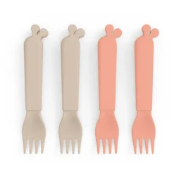 Done By Deer ™ Vorkenset Kiddish 4-pack Raffi Sand /Coral -Lief En Klein done by deer vorkenset kiddish 4 pack raffi sand coral a341401 3