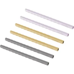 Everyday Baby Drinkrietjes Silicone Set Van 6, Grijs/Geel/Paars -Lief En Klein everyday baby drinkrietjes silicone set van 6 grijs geel paars a344153 4