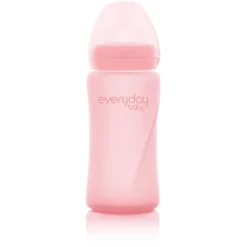 Everyday® Baby Glazen Babyfles Healthy+ 240 Ml, Roze